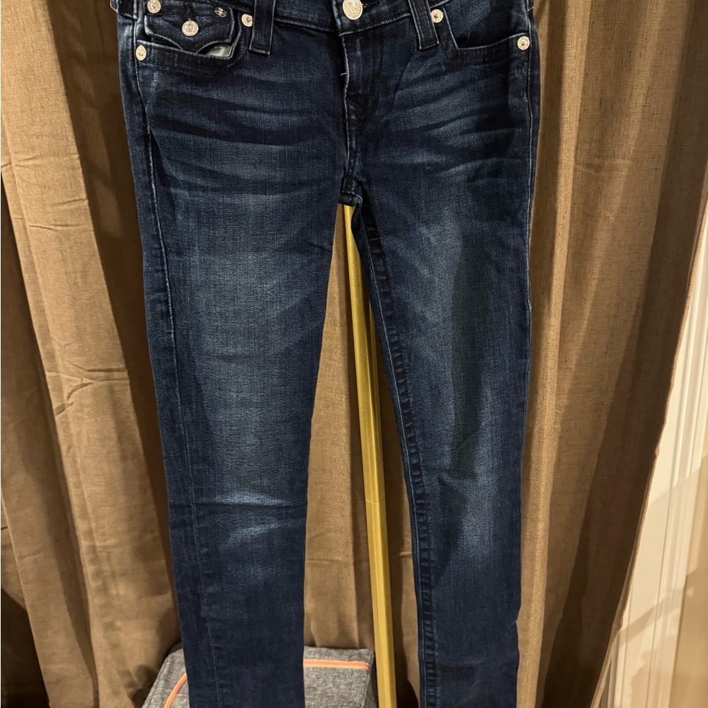 True Religion Women's Deep Indigo Skinny Jeans